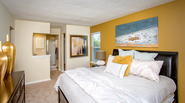 Spacious Bedroom with Accent Wall