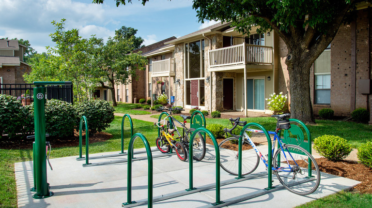 Bike Racks and Repair Station