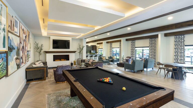 Entertainment Lounge with Pool Table